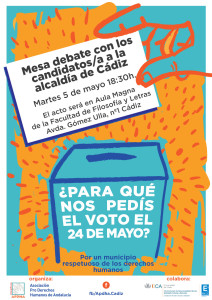 Cartel debate electoral