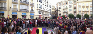 Concentración en Cádiz el pasado 2 de junio por el Referéndum
