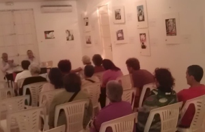 Un momento del acto de la inauguración el lunes en Conil