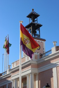 La bandera republicana en el Ayuntamiento de Puerto Real