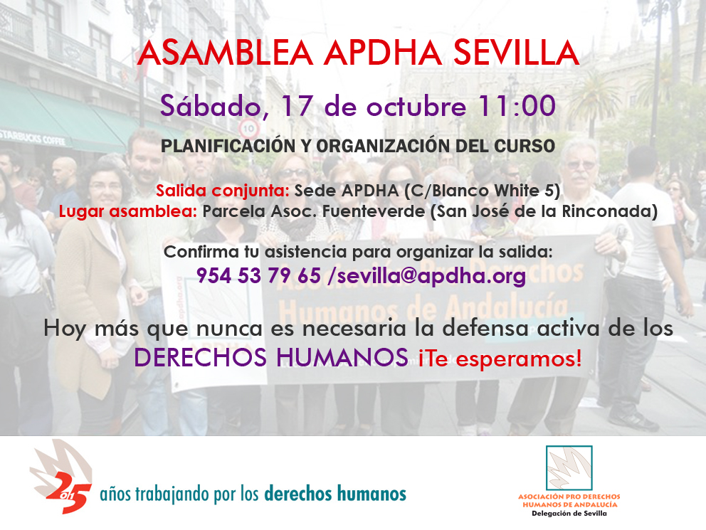 20151017 Asamblea APDHA Sevilla
