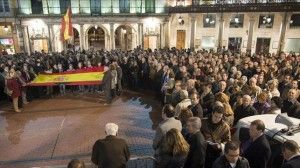 Concentración en Burgos a finales de octubre contra la excarcelación de la etarra Inés del Río / EFE.