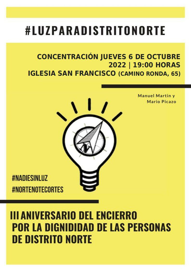 Granada| Concentración Luz para el Distrito Norte