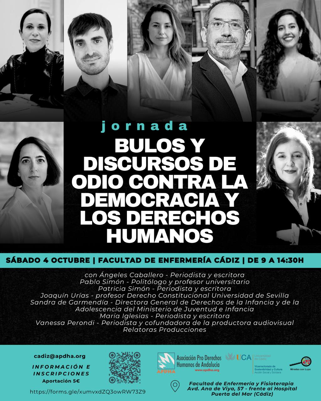 Cádiz | Jornada «Bulos y discursos de odio contra la democracia y los ...